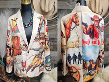 Load image into Gallery viewer, Old West Cowboy Western Cowgirl Vintage Retro Women's Blazer
