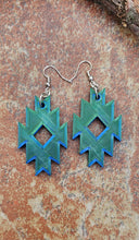 Load image into Gallery viewer, 3D Print Southwestern Aztec Boho Earrings Choice of Colors Made in America
