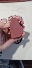 Load image into Gallery viewer, 3d Printed Tooled Cowboy Cowgirl Heart  Keychain or Purse Charm
