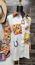 Load image into Gallery viewer, Baha Ranch The Comic Corral Western Rodeo Blouse
