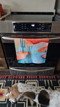 Load image into Gallery viewer, Desert Dreaming Set of 4 Kitchen Dish Towels Made in America
