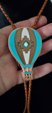 Load image into Gallery viewer, Albuquerque Balloon Fiesta 3D Hot Air Balloon Aztec Bolo Tie Necklace
