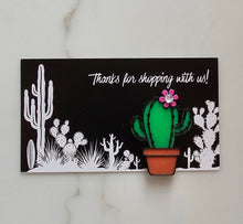 Load image into Gallery viewer, Bag of 25 -Boutique 3d Printed Pins or Magnets Package Inserts Cactus Made in America
