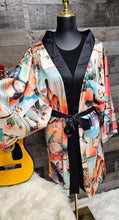 Load image into Gallery viewer, Colores de Mexico Pictures of the Southwest Satin Kimono Sleeve Robe
