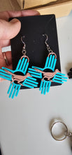 Load image into Gallery viewer, 3D New Mexico Zia Magnet or Bookmark or Keychain or Earrings
