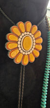 Load image into Gallery viewer, Baha Ranch Gold Cream Concho 3D Inlay Bolo Made in America
