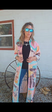 Load image into Gallery viewer, Baha Ranch Retro Pop Western Button Up Shirt Dress Duster
