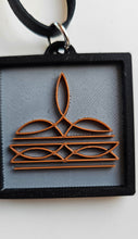 Load image into Gallery viewer, 3D Print Picture Necklace on Deerskin Leather Western Bootstitch Made in America
