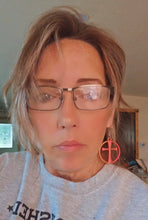 Load image into Gallery viewer, 3D Print Christian Cross Faith Earrings Made in America
