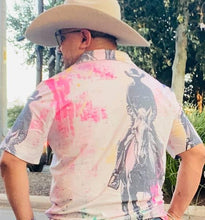 Load image into Gallery viewer, Baha Ranch Retro Pop Western Trail Ride Polo Shirt
