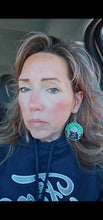 Load image into Gallery viewer, Baha Ranch 3D Print Silver Silk western Earrings Choice of styles Made in America
