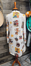 Load image into Gallery viewer, Vintage Cowgirl Collage Western Lightweight Cardigan
