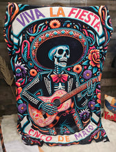 Load image into Gallery viewer, Cinco De Mayo Dia de los Muertes Throw Blanket Ultra-Soft Micro Fleece Blanket 60" x 80" Made in America
