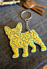 Load image into Gallery viewer, 3D Print Frenchie French Bulldog Tooled Keychain Made in America
