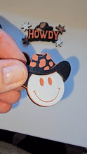 Load image into Gallery viewer, Set of 4 3D Print Western Cowboy Yeehaw Howdy Hat Pins Made in America
