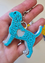 Load image into Gallery viewer, 3D Print Tooled Beagle Save the Beagles Fundraiser Keychain Purse Charm Ornament Made in America
