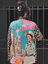 Load image into Gallery viewer, Baha Ranch Retro Pop Western Wild West Leopard Blazer
