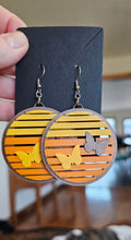 Load image into Gallery viewer, 3D Print That70's Show Sunflower Boho Hippie Earrings Made in America
