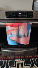 Load image into Gallery viewer, Desert Dreaming Set of 4 Kitchen Dish Towels Made in America
