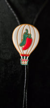 Load image into Gallery viewer, Albuquerque Balloon Fiesta 3D Hot Air Balloon Chili Peppers Bolo Tie Necklace
