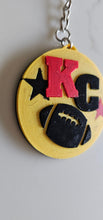 Load image into Gallery viewer, 3D Print Chiefs Kc Kansas City Football Ornament or Keychain
