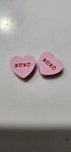 Load image into Gallery viewer, 3d Printed Candy Conversation Heart Pins or Earrings Made in America
