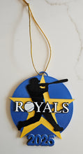 Load image into Gallery viewer, 3D Print Royals Kc Baseball Kansas City Ornament
