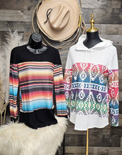 Load image into Gallery viewer, Los Alamos Serape Print Long Sleeve Top Made in America
