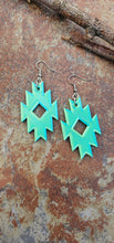 Load image into Gallery viewer, 3D Print Southwestern Aztec Boho Earrings Choice of Colors Made in America
