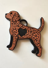 Load image into Gallery viewer, 3D Print Tooled Beagle Save the Beagles Fundraiser Keychain Purse Charm Ornament Made in America

