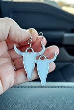 Load image into Gallery viewer, Baha Ranch 3D Print Silver Silk western Earrings Choice of styles Made in America

