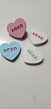 Load image into Gallery viewer, 3d Printed Candy Conversation Heart Pins or Earrings Made in America
