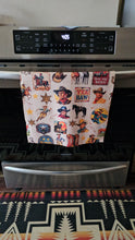 Load image into Gallery viewer, Vintage Cowboy Set of 4 Kitchen Dish Towels Made in America
