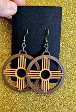 Load image into Gallery viewer, 3D Print Zia New Mexico Cactus Earrings Made in America
