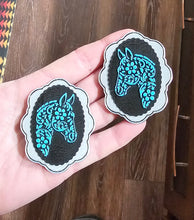 Load image into Gallery viewer, Baha Ranch 3D Horse Equine Bookmark Earrings Pin Magnet made in America
