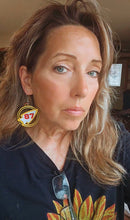 Load image into Gallery viewer, 3D Print Kansas City Travis 87 Arrowhead Chiefs Earrings Kelce Made in America
