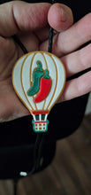 Load image into Gallery viewer, Albuquerque Balloon Fiesta 3D Hot Air Balloon Chili Peppers Bolo Tie Necklace
