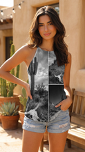 Load image into Gallery viewer, Baha Ranch Black White Desert Tank Top
