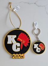Load image into Gallery viewer, 3D Print Chiefs Kc Kansas City Football Ornament or Keychain

