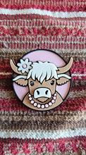 Load image into Gallery viewer, 3d Western Cowgirl Cowboy Highland Cow Theme - Necklace, Purse Charm, Earrings, Keychain, Magnet
