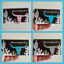 Load image into Gallery viewer, Bag of 25 -Boutique 3d Printed Package Inserts Longhorn Bull Skull Made in America
