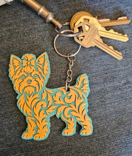 Load image into Gallery viewer, 3D Print Yorkie Tooled Keychain Made in America
