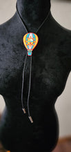 Load image into Gallery viewer, Albuquerque Balloon Fiesta 3D Hot Air Balloon Sunface Bolo Tie Necklace
