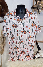 Load image into Gallery viewer, Rodeo Cowboy Western Polo Style Shirt
