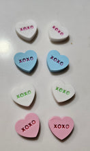 Load image into Gallery viewer, 3d Printed Candy Conversation Heart Pins or Earrings Made in America
