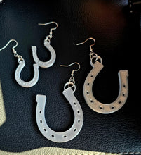 Load image into Gallery viewer, Baha Ranch 3D Print Silver Silk western Earrings Choice of styles Made in America
