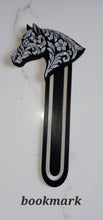Load image into Gallery viewer, Baha Ranch Year of the Horse Tooled 3d Print Bookmark Keychain Hatpin Magnet Purse Charm Made in America
