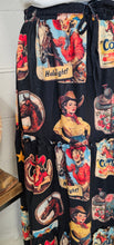 Load image into Gallery viewer, Vintage Cowgirl Collage Western Tiered Prairie Maxi Skirt
