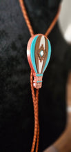 Load image into Gallery viewer, Albuquerque Balloon Fiesta 3D Hot Air Balloon Aztec Bolo Tie Necklace
