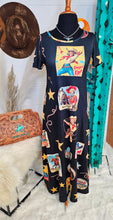 Load image into Gallery viewer, Vintage Cowgirl Collage Western Dress
